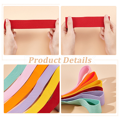 15M 6 Colors Polyester Thick Elastic Wide Band DIY-PH0017-30A-1