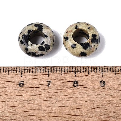 Natural Dalmatian Jasper European Beads G-N359-17A-05-1