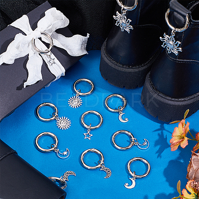 12Pcs 6 Style Alloy Shoes Charms HJEW-PH02120-1
