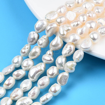 Natural Cultured Freshwater Pearl Beads Strands PEAR-N014-07F-1