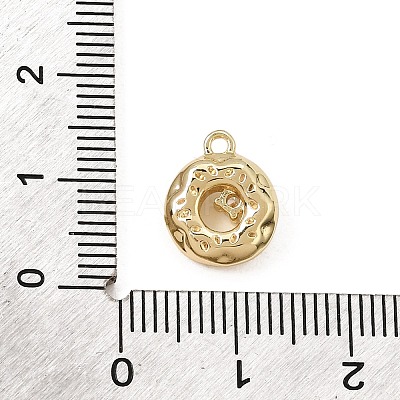 Brass Micro Pave Clear Cubic Zirconia Charms CU-CBA3D76-17G-1