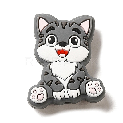 Cat Silicone Focal Beads SIL-B069-01H-1