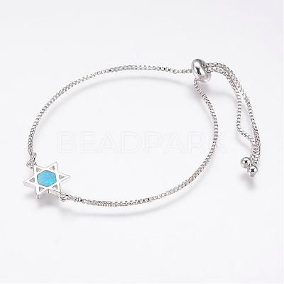 Long-Lasting Plated Adjustable Brass Slider Bracelets BJEW-P165-15E-1