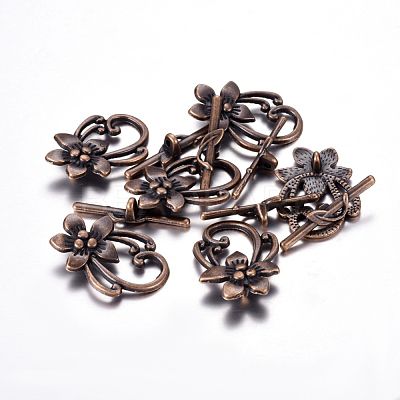 Tibetan Style Toggle Clasps RLF0677Y-NF-1
