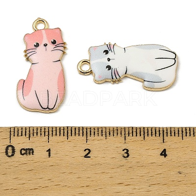 Alloy Enamel Pendants FIND-I064-03G-01-1