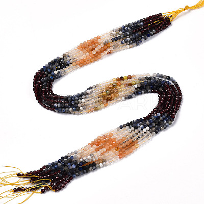 Natural Mixed Gemstone Beads Strands G-D080-A01-02-32-1
