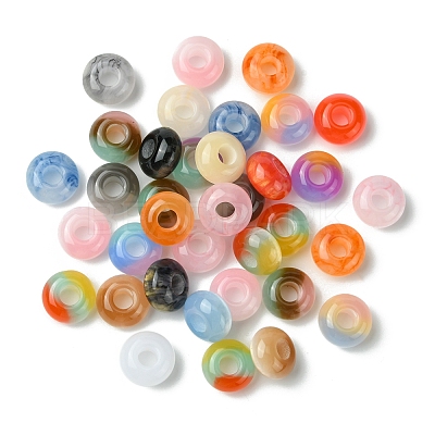 36Pcs 3 Styles Resin European Beads RESI-FS0001-72-1