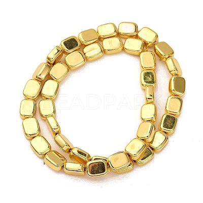 Electroplate Glass Beads Strands EGLA-H109-09F-1