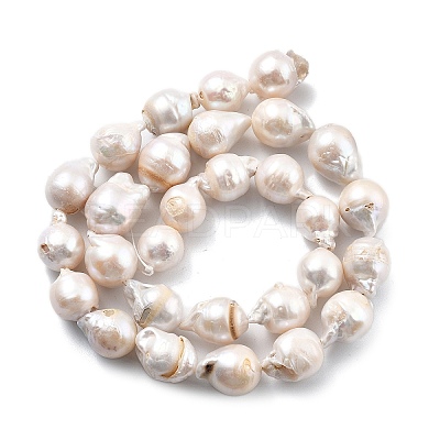 Natural Nucleated Pearl Beads Strands PEAR-B004-15B-02B-1