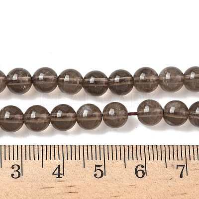 Natural Smoky Quartz Bead Strands X-G-D840-62-6mm-1