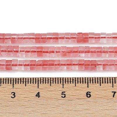 Cherry Quartz Glass Beads Strands G-H230-83-1