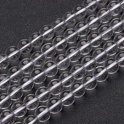 Synthetic Quartz Crystal Beads Strands GSR8mmA039-1-1