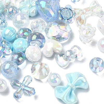 Opaque Acrylic Beads OACR-CJC0007-09-1