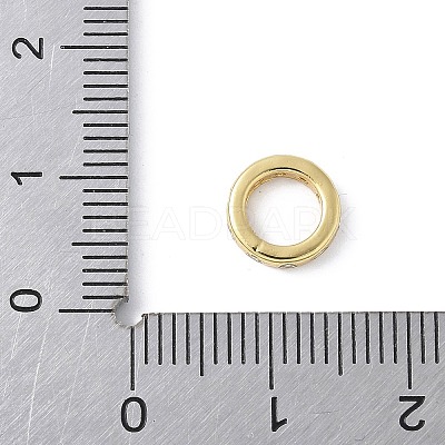 Brass Micro Pave Cubic Zirconia European Beads KK-K399-14G-04-1