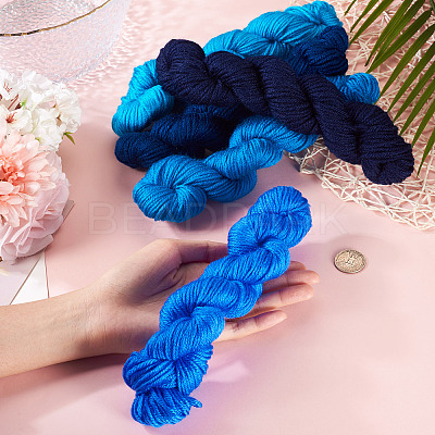 5 Bundles 5 Colors Acrylic Fiber Yarn OCOR-TA0003-22-1