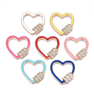 Rack Plating Alloy Enamel Cabochons PALLOY-S132-312-1