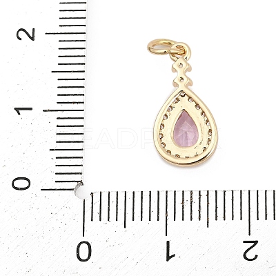 Brass Pave Cubic Zirconia Pendants LS-KK-Q096-14D-G-1