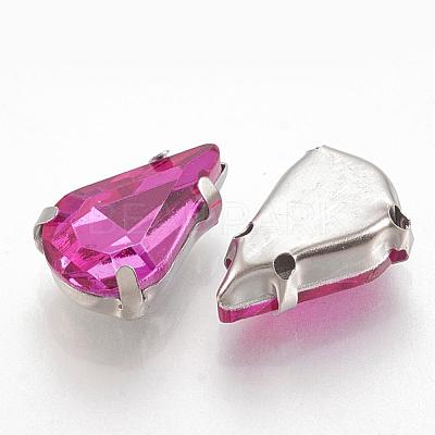Sew on Rhinestone RGLA-T035-6x10mm-10-1