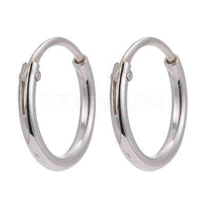 925 Sterling Silver Hoop Earring Findings STER-E062-05A-S-1