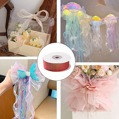 Flat Rainbow Color Organza Ribbon OCOR-WH20013-017B-1
