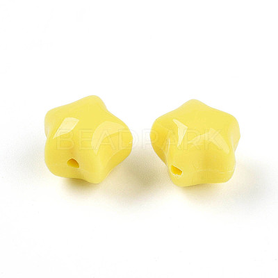 Opaque Acrylic Beads SACR-T017-37B-1