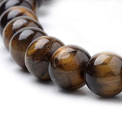 Natural Tiger Eye Beads Strands X-G-S259-21-8mm-1