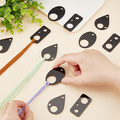 30Pcs 3 Style Acrylic Thread Winding Boards FIND-PH0010-06A-1