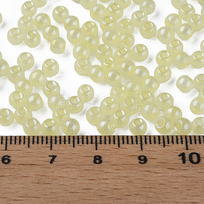 6/0 Imitation Jade Glass Seed Beads X1-SEED-N004-006-08-1