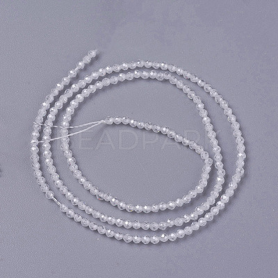 Cubic Zirconia Beads Strands G-F596-48I-2mm-1