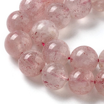 Natural Strawberry Quartz Beads Strands G-L595-C03-04-1
