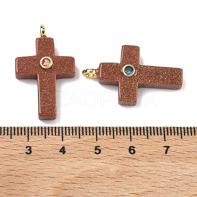 Synthetic Goldstone Pendants G-B180-01G-03-1
