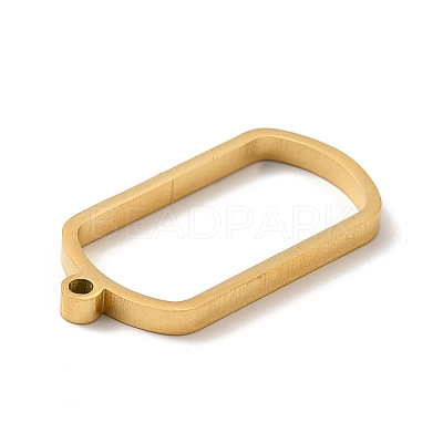 Ion Plating(IP) 304 Stainless Steel Open Back Bezel Pendants High Polished STAS-K208-22-1