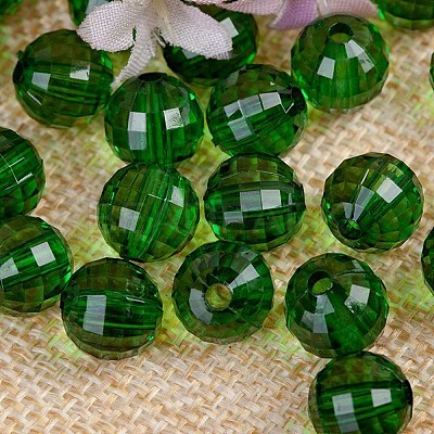 Transparent Acrylic Beads TACR-NH0001-F-12-1