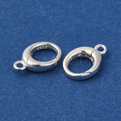 925 Sterling Silver Twister Clasp STER-D006-14S-1