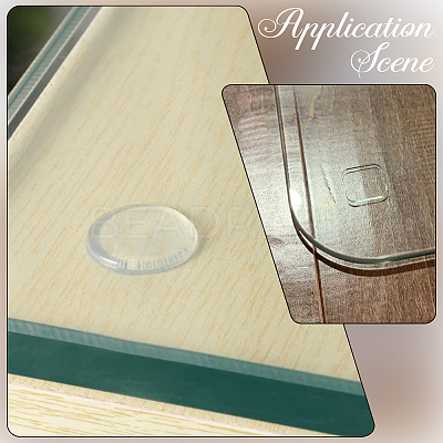 8 Sheets 2 Styles Transparent Plastic Anti-Collision Bumper Guard AJEW-SP0004-13-1