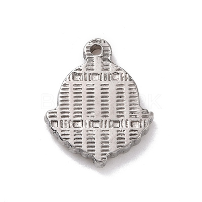 Non-Tarnish 304 Stainless Steel Pendant Cabochon Settings X-STAS-E169-10P-1