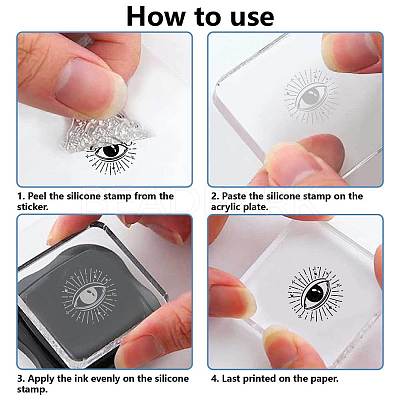 Plastic Stamps DIY-WH20018-0276-1