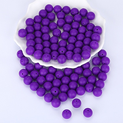 Round Silicone Focal Beads SI-JX0046A-06-1