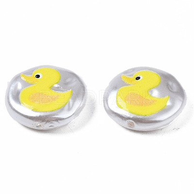 3D Printed ABS Plastic Imitation Pearl Beads KY-S163-430-1