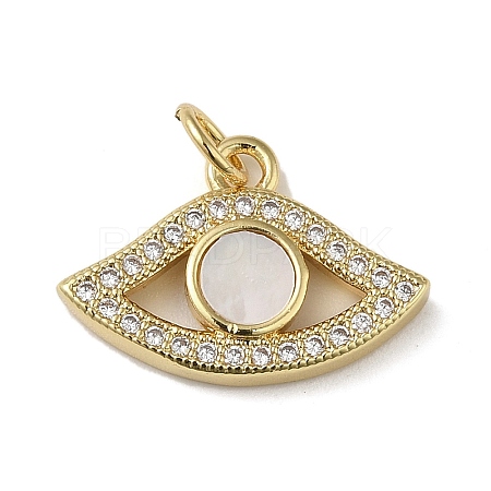 Brass Micro Pave Cubic Zirconia Pendants KK-Q808-11G-1