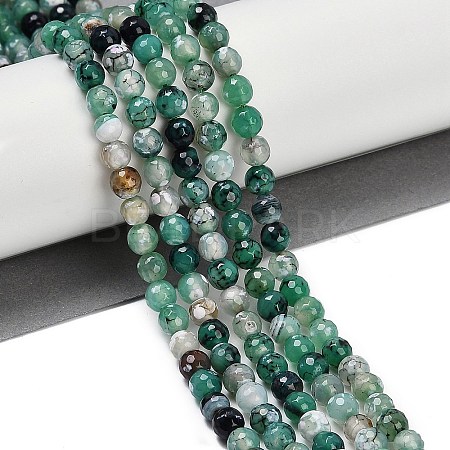Natural Fire Crackle Agate Beads Strands G-C082-A01-36-1