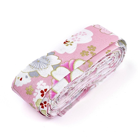 Japanese Kimono Style Floral Cotton Ribbon OCOR-I008-01B-08-1
