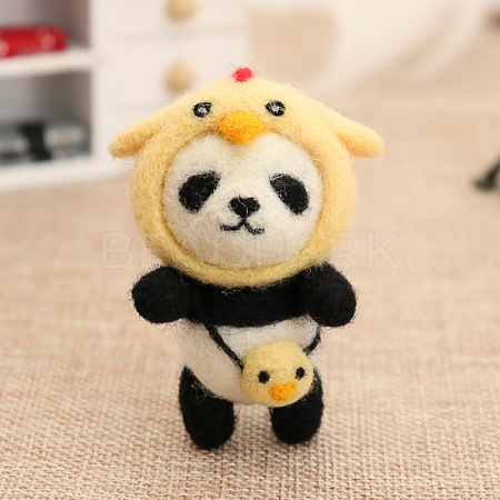 Panda Wool Felt Needle Felting Kit with Instructions DOLL-PW0004-07B-1