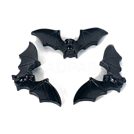 Natural Obsidian Carved Bat Figurines PW-WG8A6A6-01-1