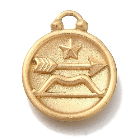 PVD Vacuum Plating 304 Stainless Steel Pendants STAS-S148-30G-09-1