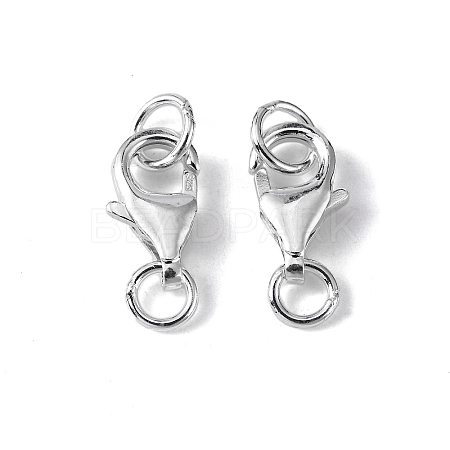 925 Sterling Silver Lobster Claw Clasps STER-I010-9mm-1