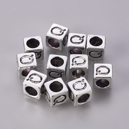 Tibetan Style Alloy European Beads MPDL-R037-Q-NR-1