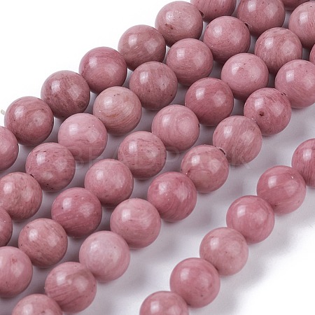 Natural Rhodonite Bead Strands X-G-L417-08-8mm-1