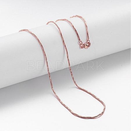 Brass Chain Necklaces MAK-F013-03RG-1