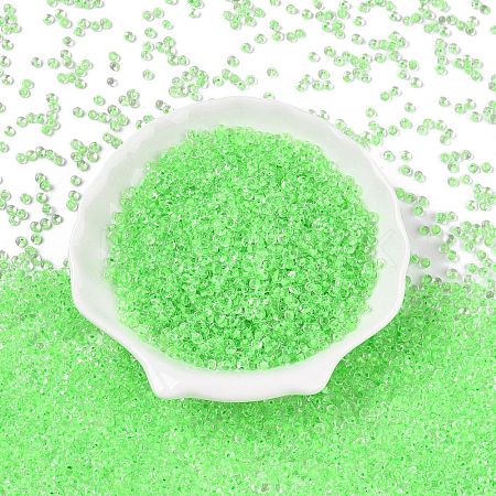 8/0 Inside Colours Transparent Glass Seed Beads SEED-T007-06D-1